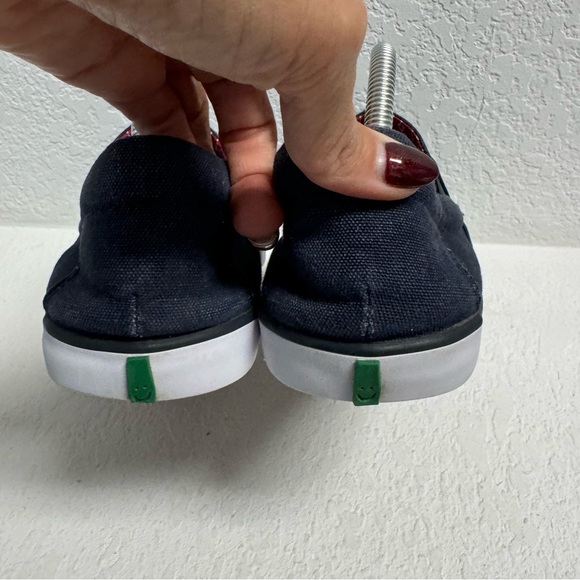 Sanuk Dark Blue Fabric Upper slip on Sneaker Mens 9 - Picture 4 of 8